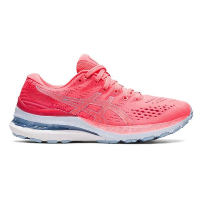 Asics Women's Gel-Kayano 28 - WIDE Women's Shoes - BlackToe Running#colour_blazing-coral-mist