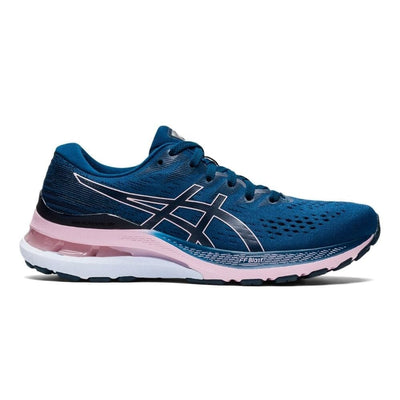 Asics Women's Gel-Kayano 28 - WIDE - BlackToe Running#colour_mako-blue-barely-rose