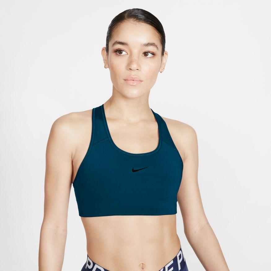 Nike Women's Swoosh Padded Sports Bra Sports Bra - BlackToe Running#colour_valerien-blue-black
