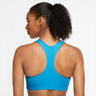 Nike Women's Swoosh Padded Sports Bra Sports Bra - BlackToe Running#colour_laser-blue-white