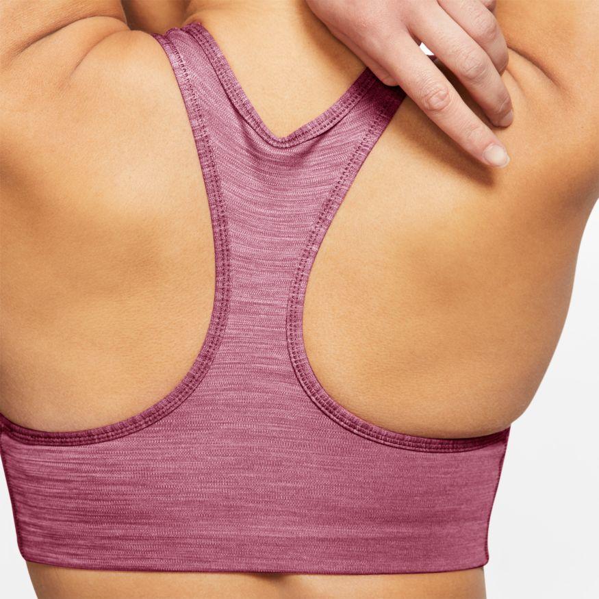 Nike Women's Swoosh Padded Sports Bra Sports Bra - BlackToe Running#colour_dark-beetroot-pure-white