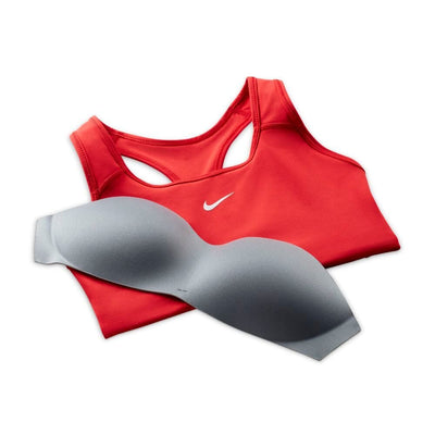 Nike Women's Swoosh Padded Sports Bra Sports Bra - BlackToe Running#colour_university-red-white