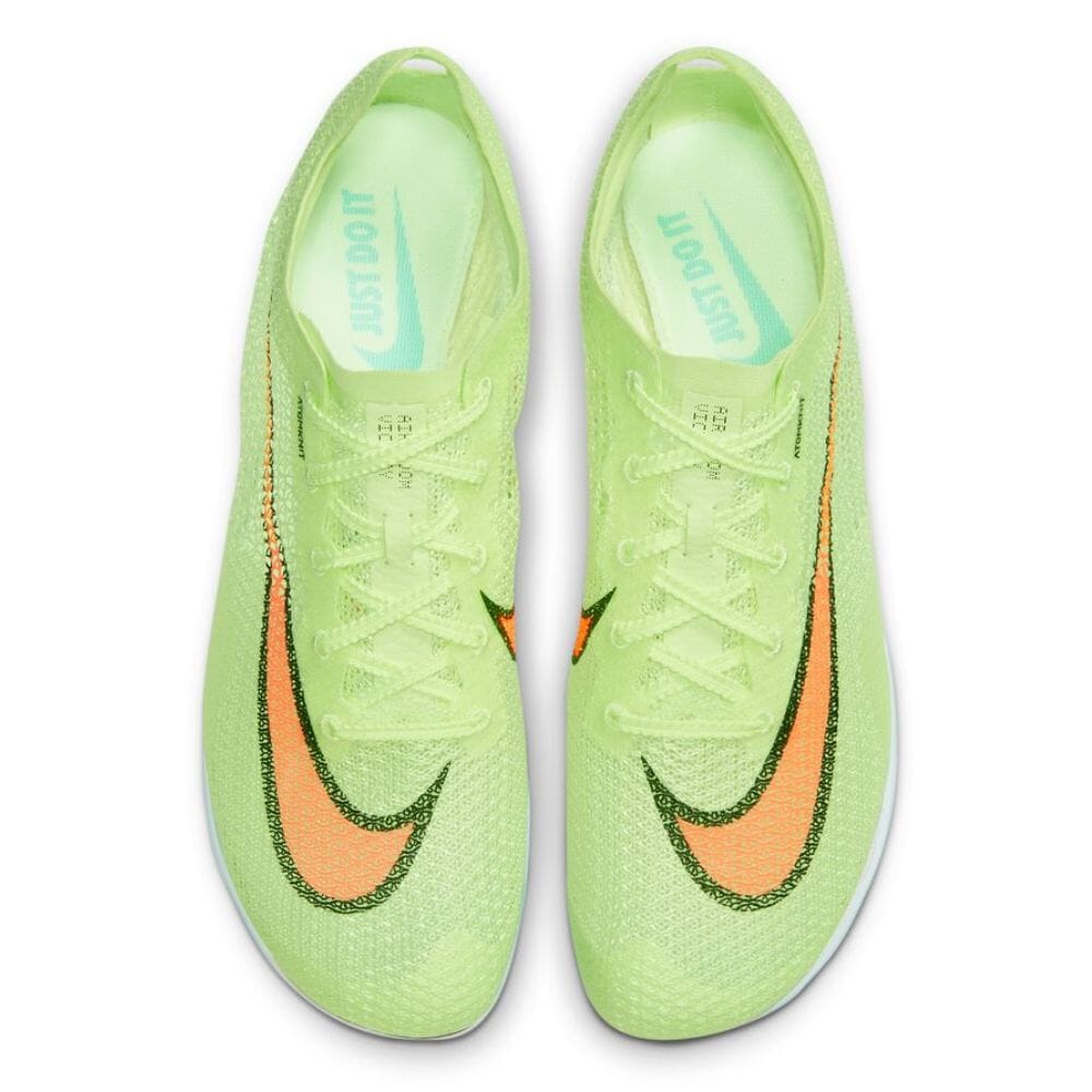 Nike Unisex Air Zoom Victory - BlackToe Running#colour_barely-volt-hyper-orange-dynamic-turq