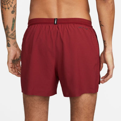 Nike Men's Aeroswift 4" Running Shorts Men's Bottoms - BlackToe Running#colour_team-red-hyper-pink