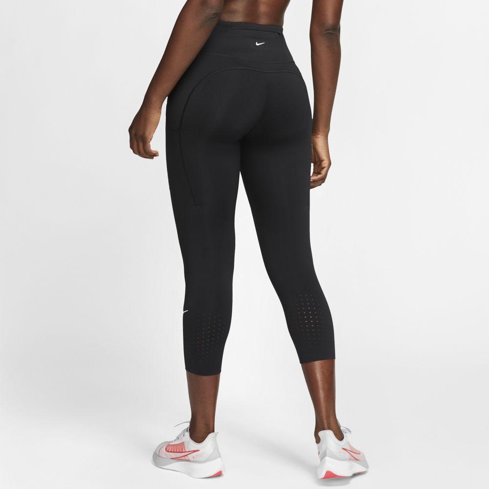 Nike Women's Epic Lux Running Crop Tights Women's Tights - BlackToe Running#colour_black