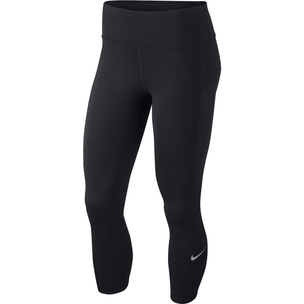 Nike Women's Epic Lux Running Crop Tights Women's Tights - BlackToe Running