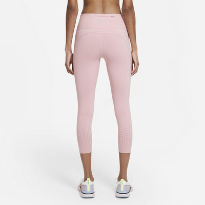 Nike Women's Epic Lux Running Crop Tights Women's Tights - BlackToe Running#colour_bright-pink