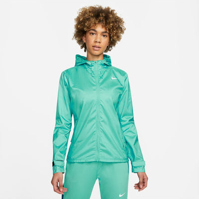 Nike Women's Essential Jacket Women's Tops - BlackToe Running#colour_washed-teal-reflective-silver