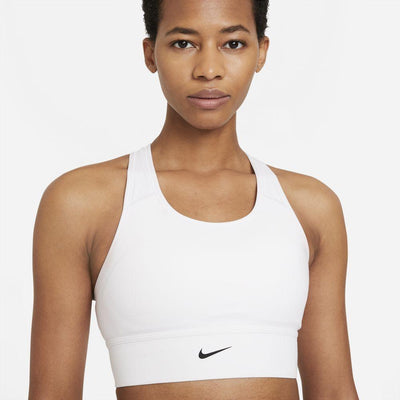 Nike Women's Swoosh Sports Bra Sports Bra - BlackToe Running#colour_white