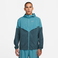 Nike Men's Windrunner Running Jacket Men's Tops - BlackToe Running#colour_mineral-teal-reflective-silver