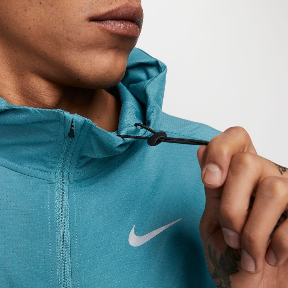 Nike Men's Windrunner Running Jacket Men's Tops - BlackToe Running#colour_mineral-teal-reflective-silver