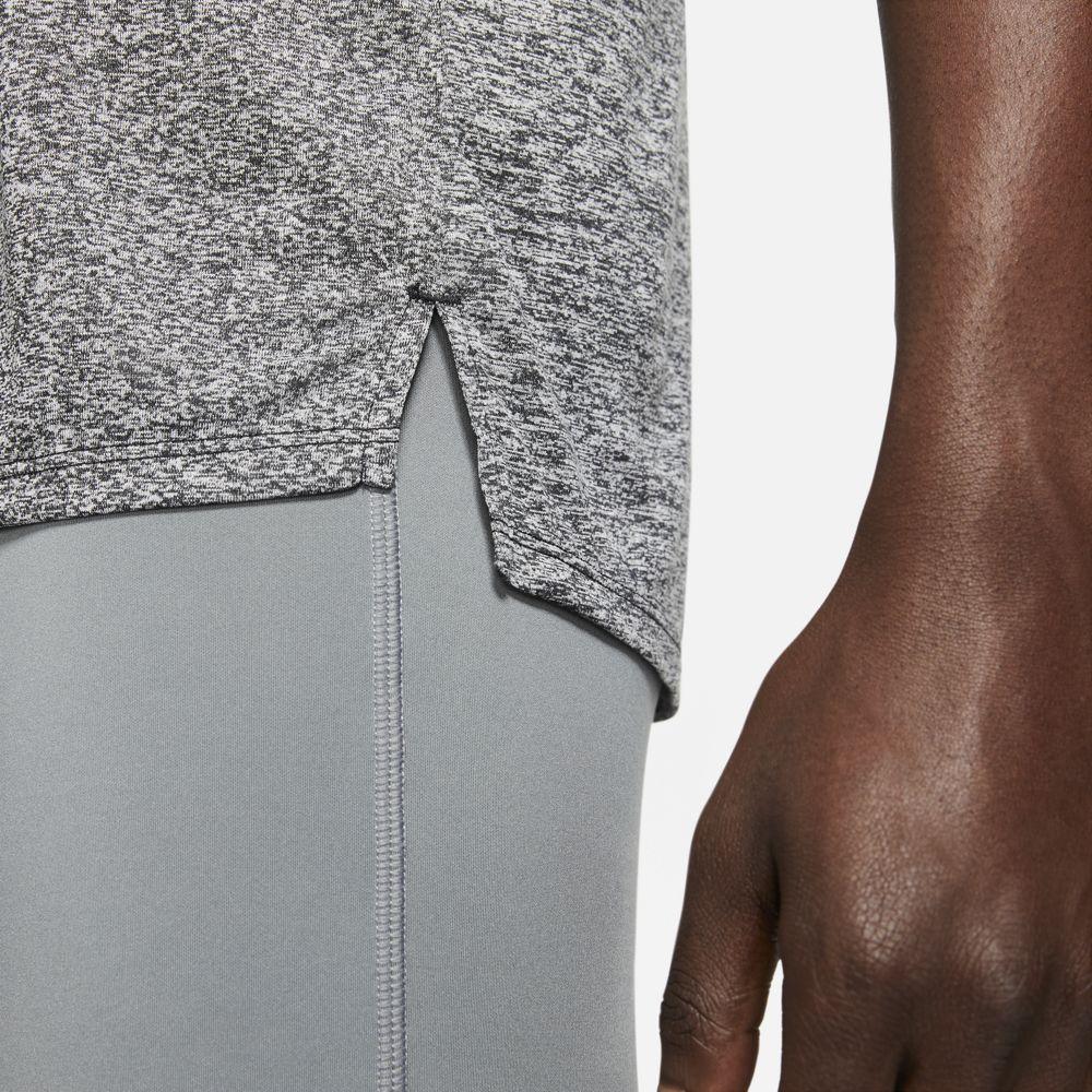 Nike Men's DryFit Rise 365 Tank Men's Tops - BlackToe Running#colour_black-heather-reflective-silver
