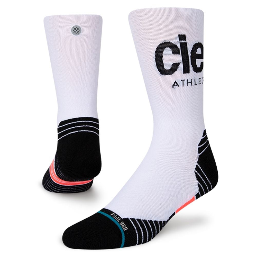 Stance - Ciele Logo - Crew Socks - BlackToe Running - Medium 
