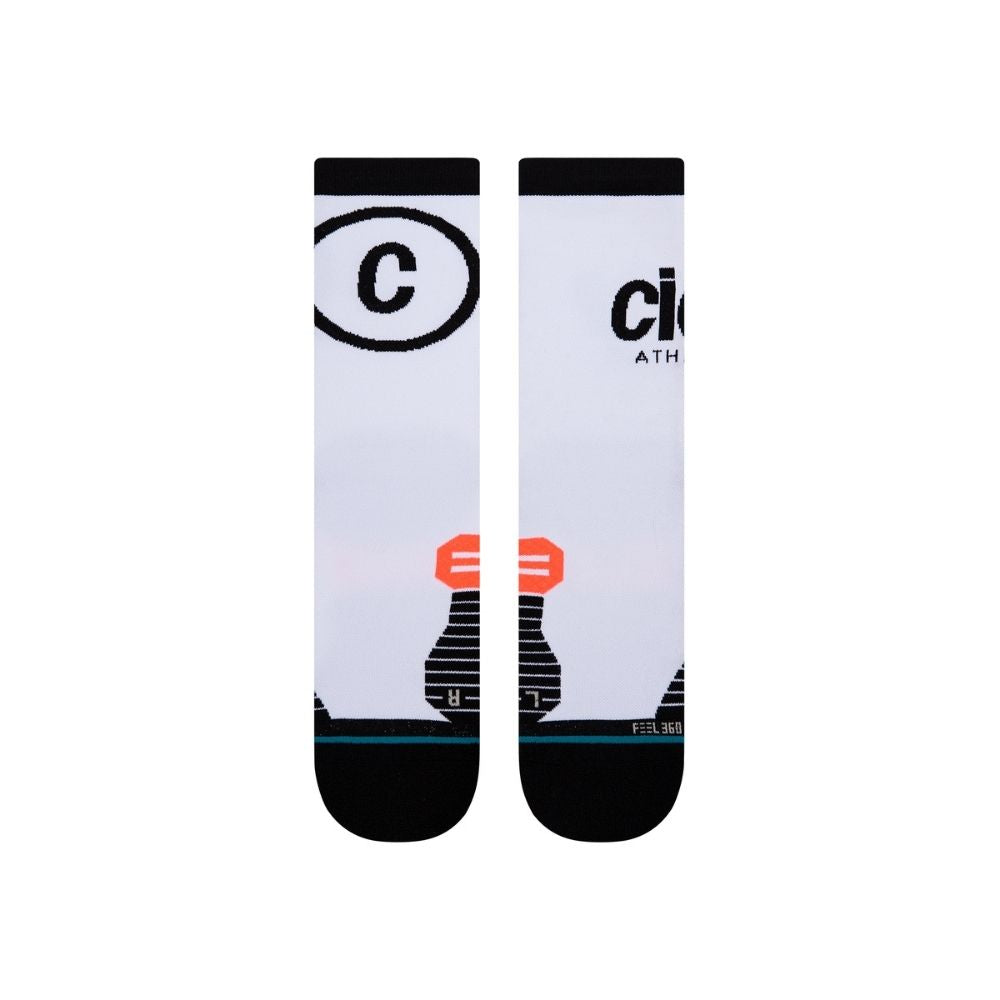 Stance - Ciele Logo - Crew Socks - BlackToe Running - 