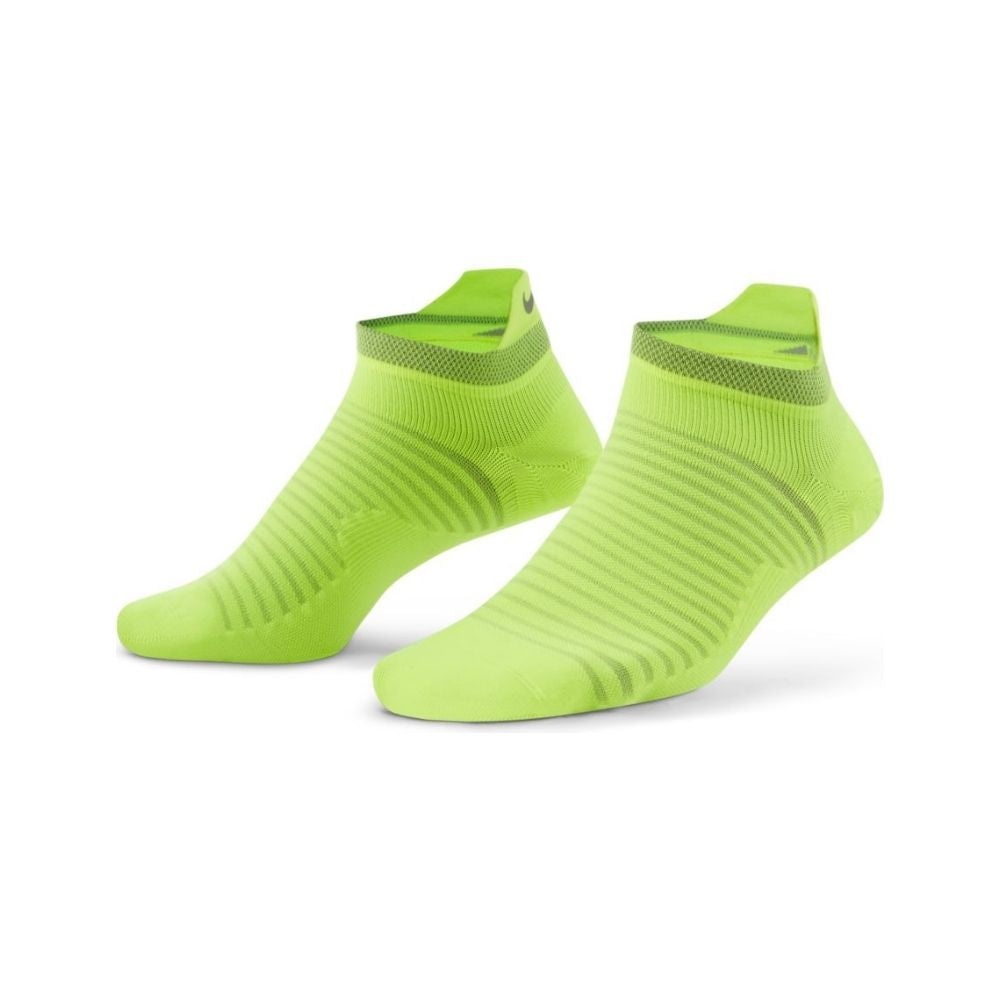 Nike Spark Light Weight Utralight Cushion No-Show Tab Socks - BlackToe Running#colour_volt