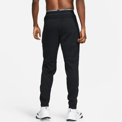 Nike Men's Pro Therma-FIT Pants Men's Bottoms - BlackToe Running#colour_black-black-iron-grey