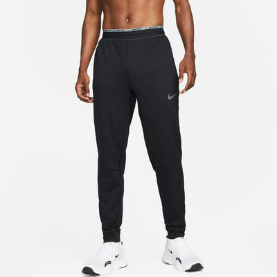 Nike Men's Pro Therma-FIT Pants Men's Bottoms - BlackToe Running#colour_black-black-iron-grey