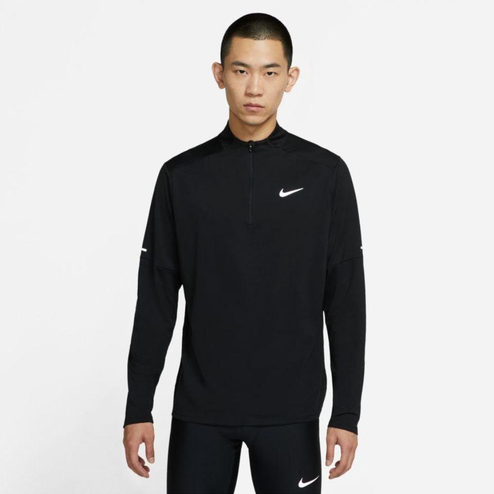 Nike Men's Element Half-Zip Running Top Men's Tops - BlackToe Running#colour_black