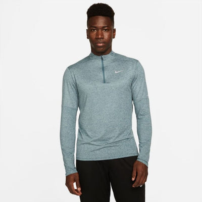 Nike Men's Element Half-Zip Running Top Men's Tops - BlackToe Running#colour_ash-green-aviator-grey-reflective-silver