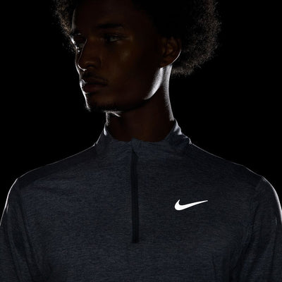 Nike Men's Element Half-Zip Running Top Men's Top - BlackToe Running#colour_smoke-grey-reflective-silver