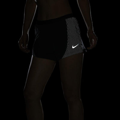 Nike Women's Run Division Tempo Luxe Short Women's Shorts - BlackToe Running#colour_black-reflective-silver