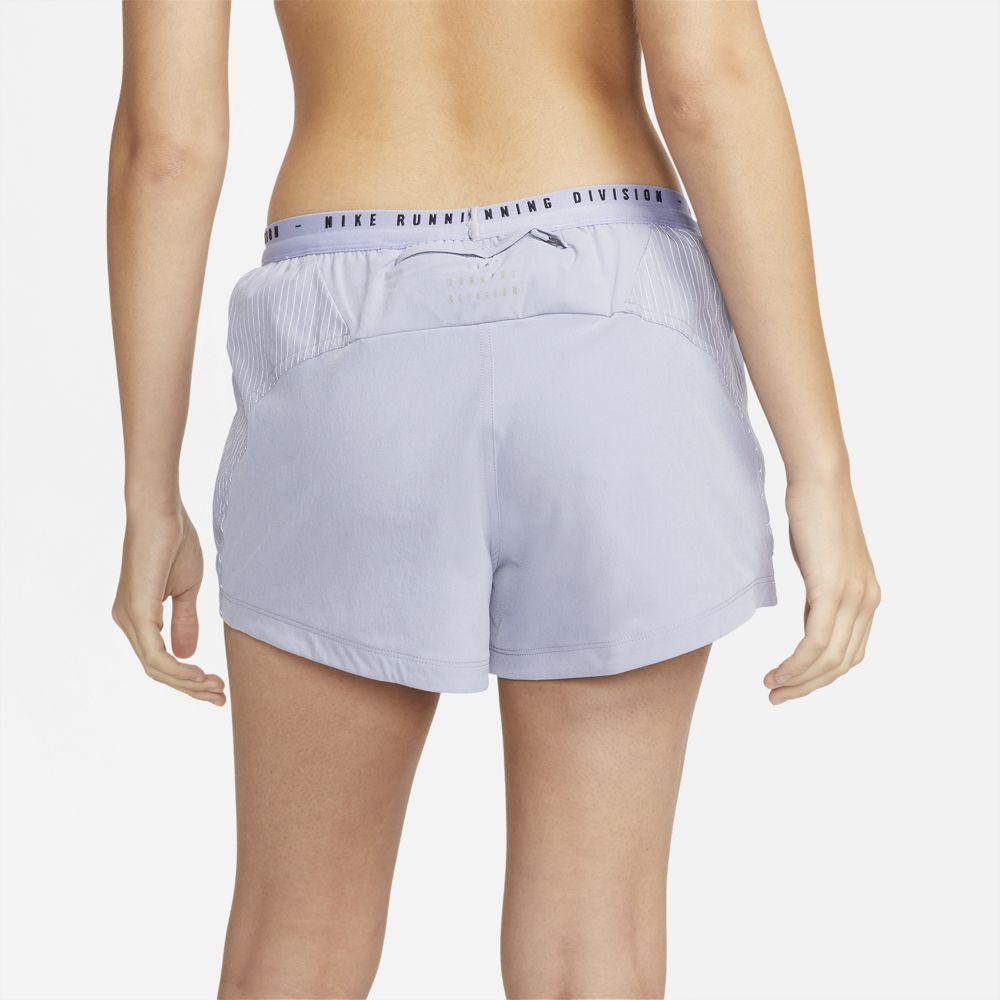 Nike Women's Run Division Tempo Luxe Short Women's Shorts - BlackToe Running#colour_indigo-haze-reflective-silver