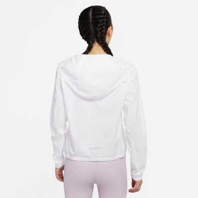 Nike Women's Impossibly Light Hooded Running Jacket - BlackToe Running#colour_white-reflective-silver