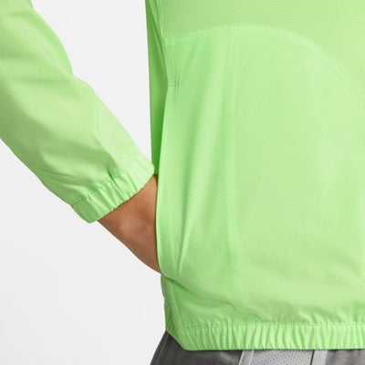 Nike Women's Impossibly Light Hooded Running Jacket - BlackToe Running#colour_lime-glow-reflective-silver