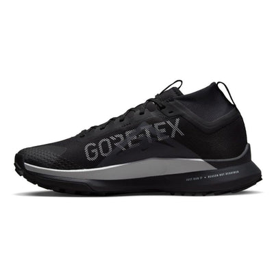 Nike Men's React Pegasus Trail 4 GORE-TEX Men's Shoes - BlackToe Running#colour_black-wolf-grey-reflect-silver