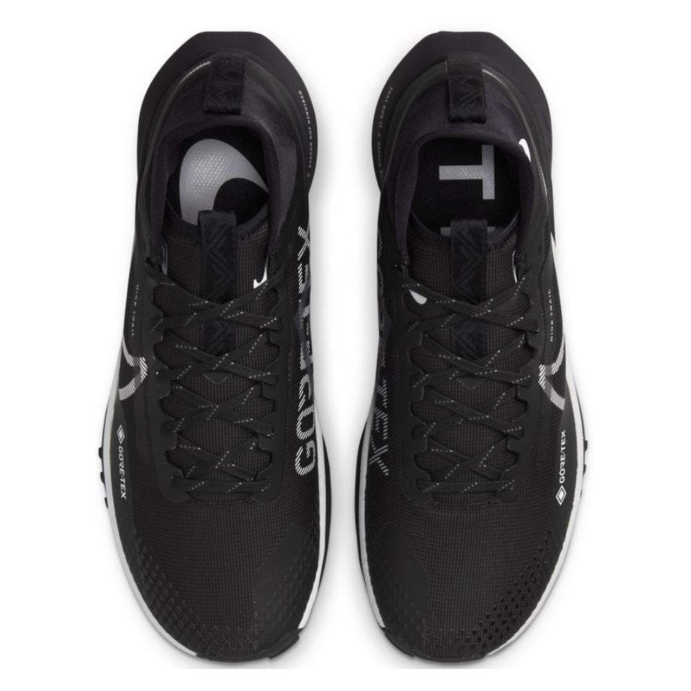 Nike Men's React Pegasus Trail 4 GORE-TEX Men's Shoes - BlackToe Running#colour_black-wolf-grey-reflect-silver