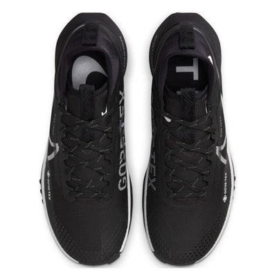 Nike Men's React Pegasus Trail 4 GORE-TEX Men's Shoes - BlackToe Running#colour_black-wolf-grey-reflect-silver