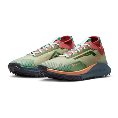 Nike Men's React Pegasus Trail 4 GORE-TEX Men's Shoes - BlackToe Running#colour_alligator-orange-trance-mint-foam