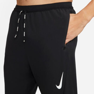 Nike Men's Dri-FIT ADV AeroSwift Racing Pants - BlackToe Running#colour_black-white