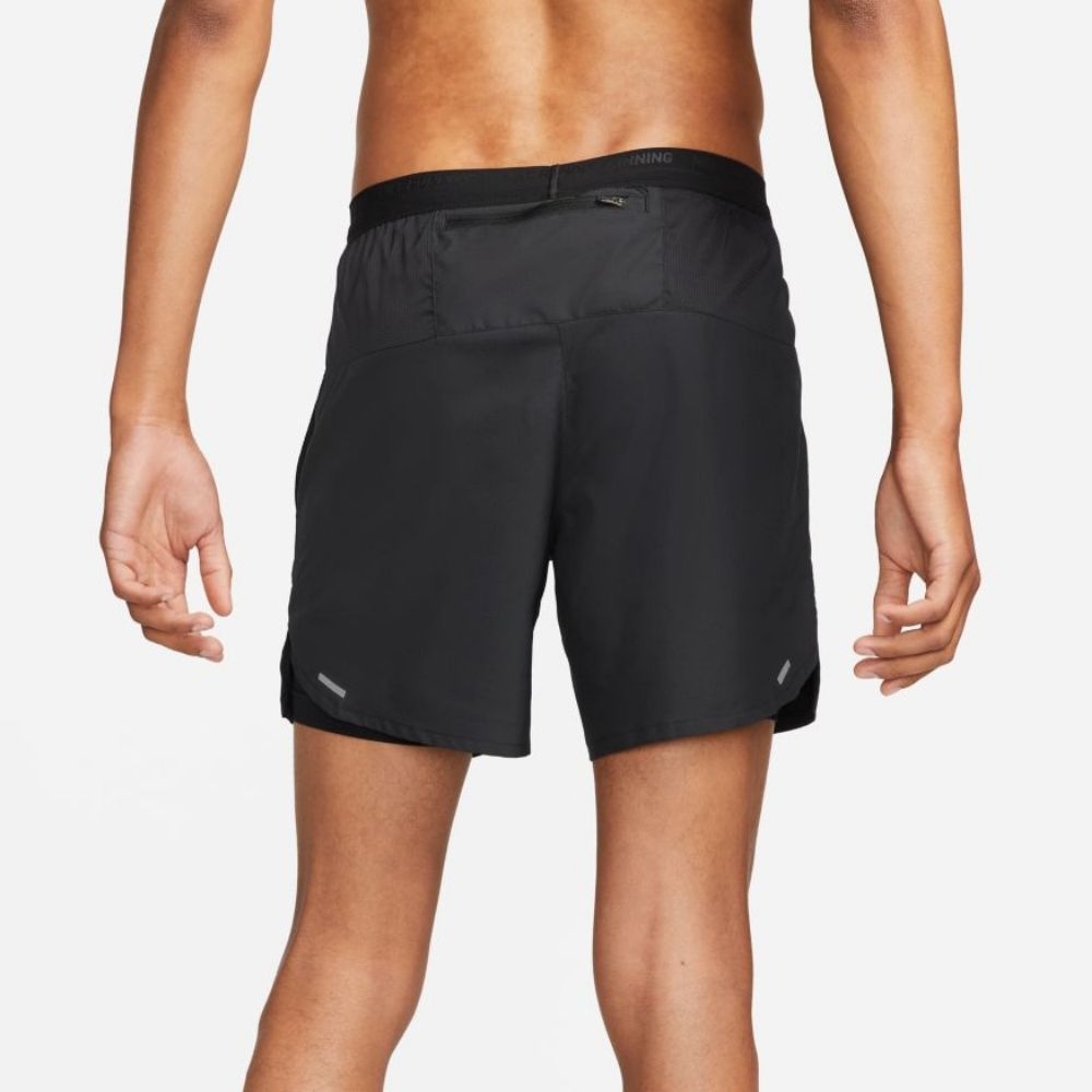 Nike Men's Dri-FIT Stride 7" 2-In-1 Running Shorts - BlackToe Running#colour_black-reflective-silver