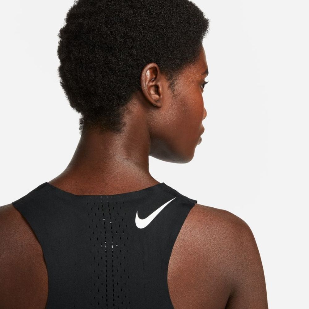 Nike Women's Dri-FIT ADV AeroSwift Racing Singlet - BlackToe Running