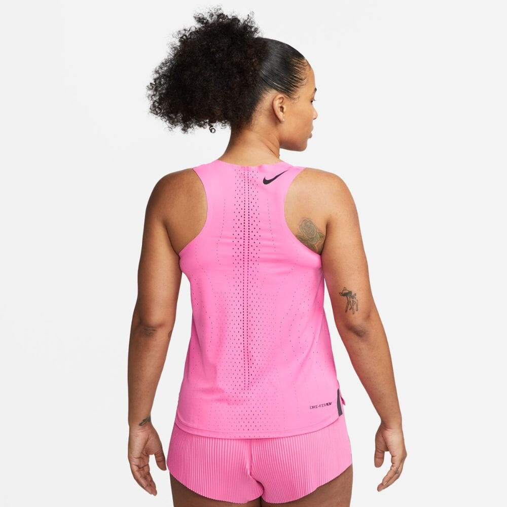 Nike Women's Dri-FIT ADV AeroSwift Racing Singlet - BlackToe Running#colour_pink