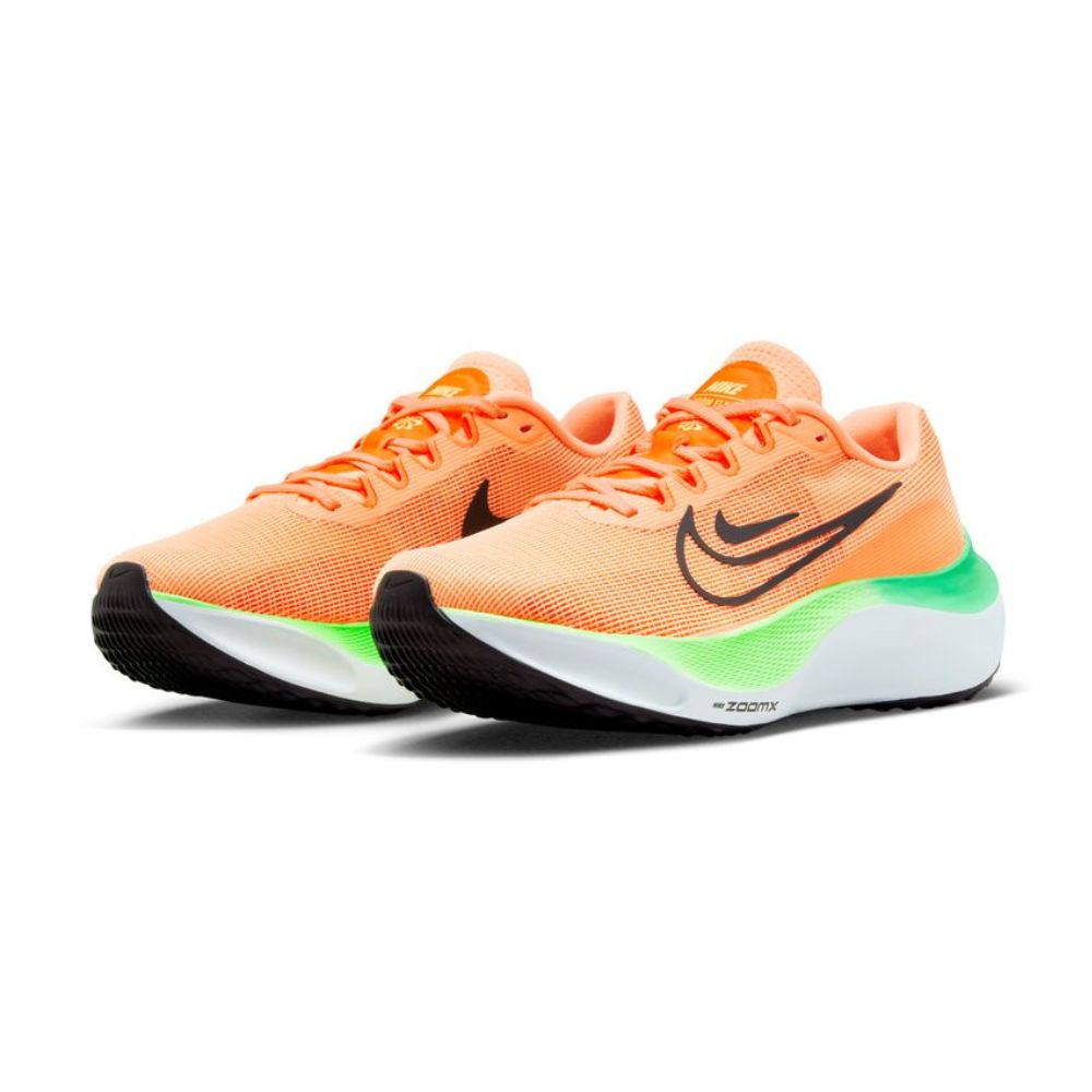 Nike Women's Zoom Fly 5 - BlackToe Running#colour_total-orange-ghost-green