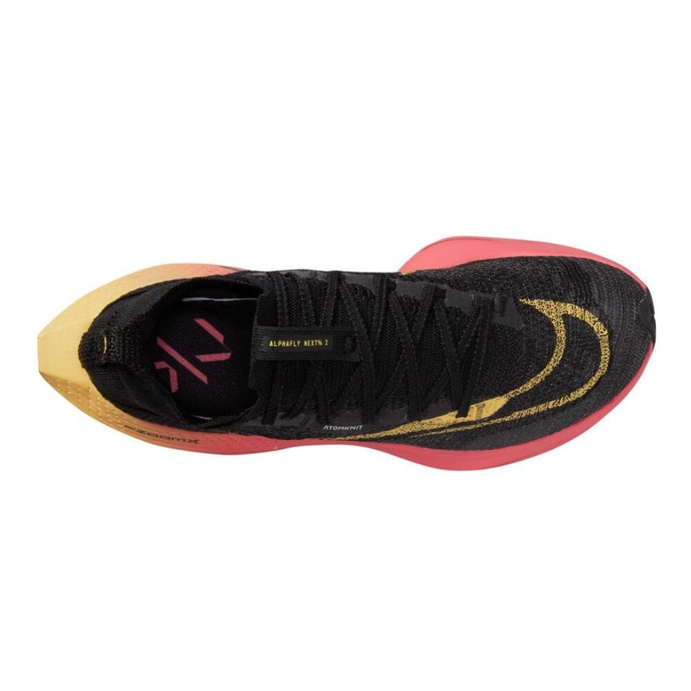 Nike Women's Air Zoom Alphafly Next% 2 Women's Shoes - BlackToe Running#colour_black-topaz-gold-sea-coral-white