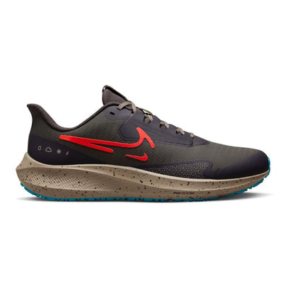 Nike Men's Air Zoom Pegasus 39 Shield Men's Shoes - BlackToe Running#colour_medium-ash-bright-crimson-khaki