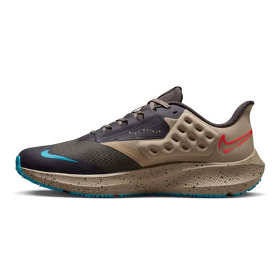 Nike Men's Air Zoom Pegasus 39 Shield Men's Shoes - BlackToe Running#colour_medium-ash-bright-crimson-khaki