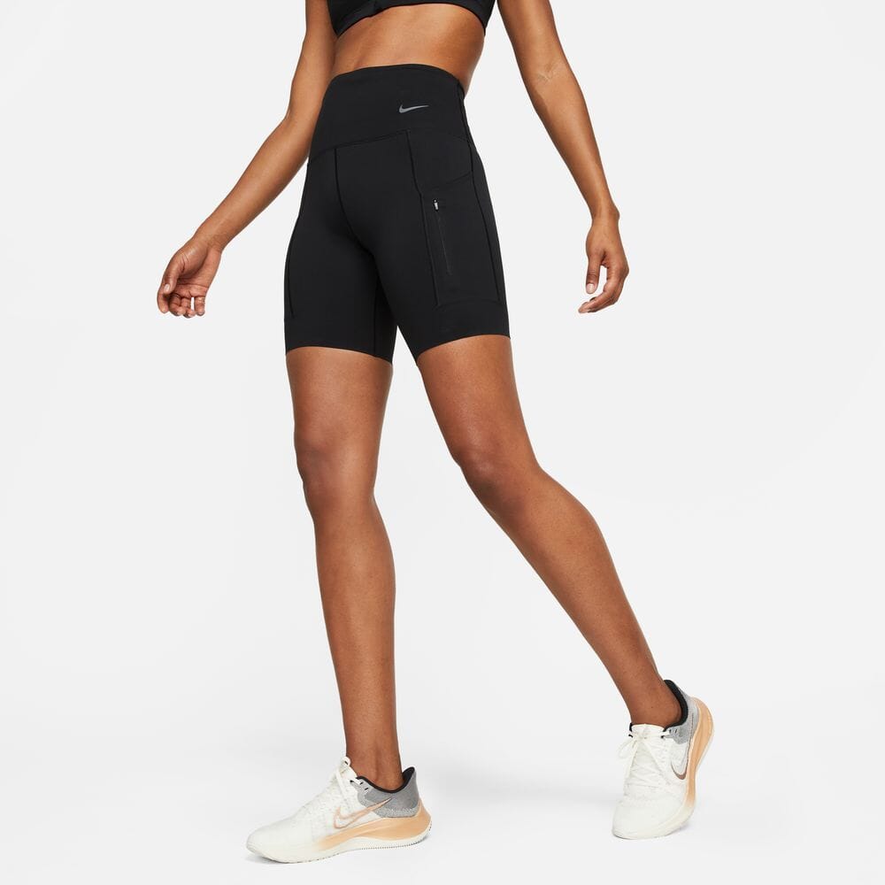Nike Women's Dri-FIT Go 8" Shorts - BlackToe Running