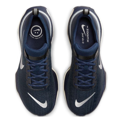 Nike Men's ZoomX Invincible Run Fk 3 - BlackToe Running#colour_college-navy-metallic-silver