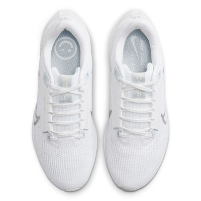 Nike Women's Air Zoom Pegasus 40 Women's Shoes - BlackToe Running#colour_white-metallic-silver-pure-platinum