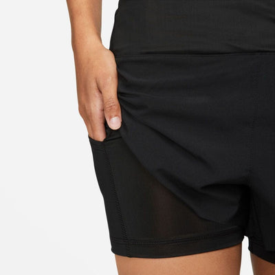 Nike Women's Dri-FIT Swift Mid-Rise 3" 2-in-1 Running Shorts with Pockets - BlackToe Running#colour_black