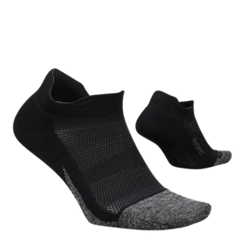 Feetures Elite Light Cushion No-Show Tab Socks - BlackToe Running