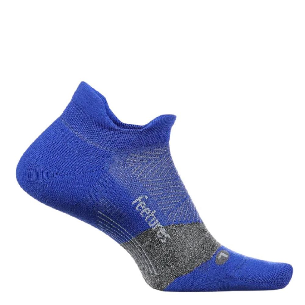 Feetures Elite Light Cushion No-Show Tab Socks - BlackToe Running#colour_boost-blue-grey