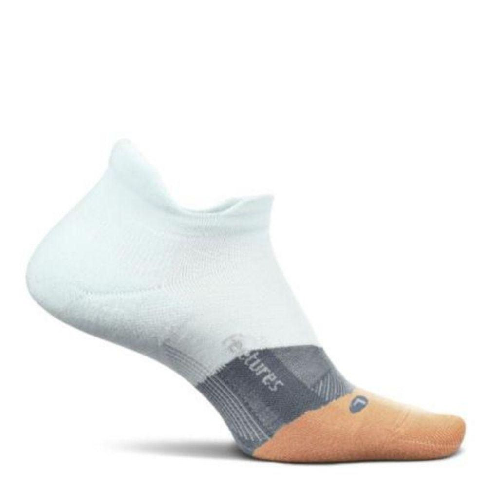 Feetures Elite Light Cushion No-Show Tab Socks - BlackToe Running#colour_blue-glass