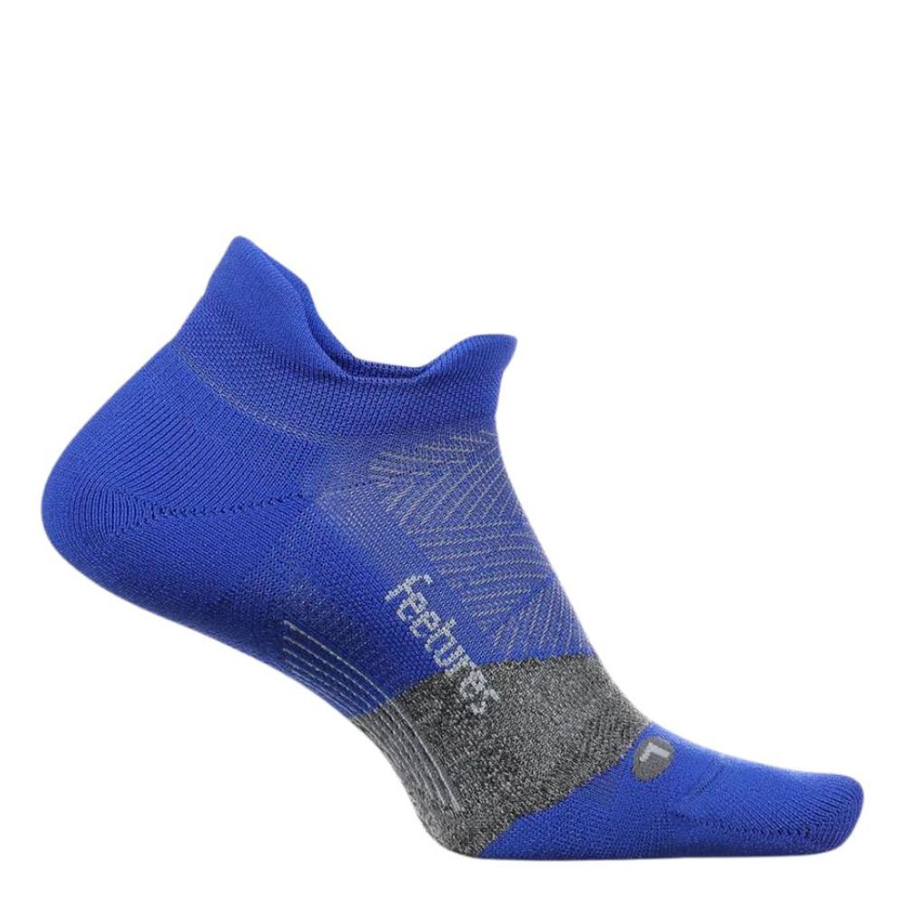 Feetures Elite Ultralight Cushion No-Show Tab Socks - BlackToe Running#colour_boost-blue