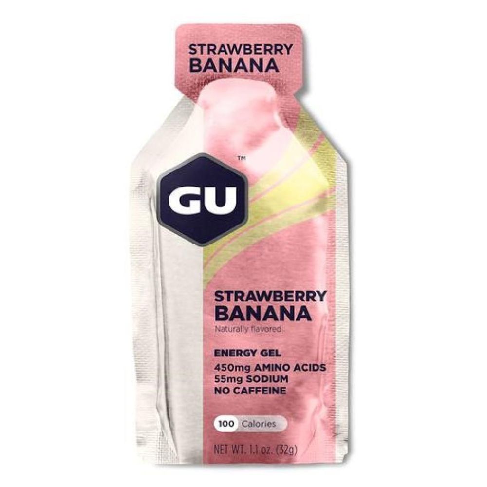 GU Energy Gels Nutrition - BlackToe Running#flavour_strawberry-banana