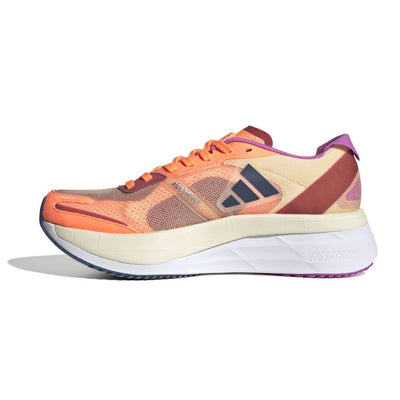 Adidas Women's Adizero Boston 11 Women's Shoes - BlackToe Running#colour_beam-orange-wonder-steel-bliss-orange